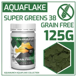 Food - AquaMunch AquaFlake 4 Super Greens 38 AquaFlake 125g